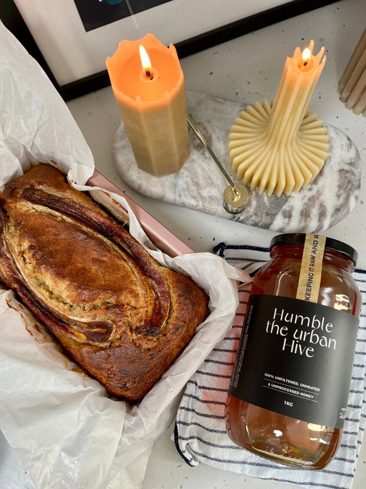 Banana-Bread-with-Honey-Recipe-Moist-Healthy-Easy-to-Make Humble The Urban Hive