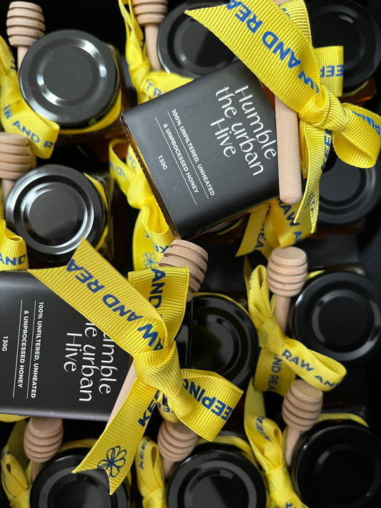 Raw Australian Honey 130g with Honey Dipper Humble The Urban Hive