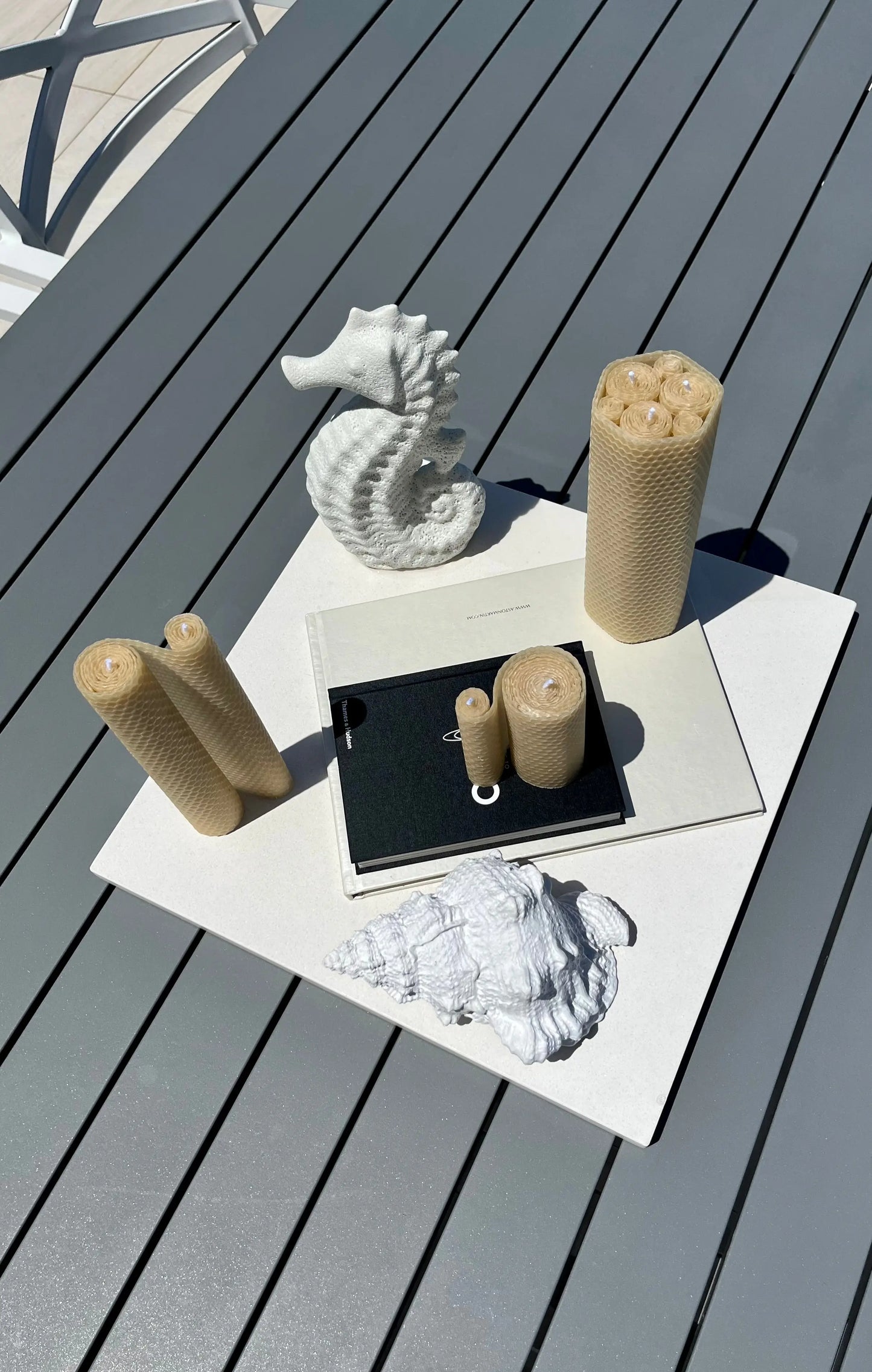 Seaside Humble Burn Hand Rolled Beeswax Candles Humble The Urban Hive