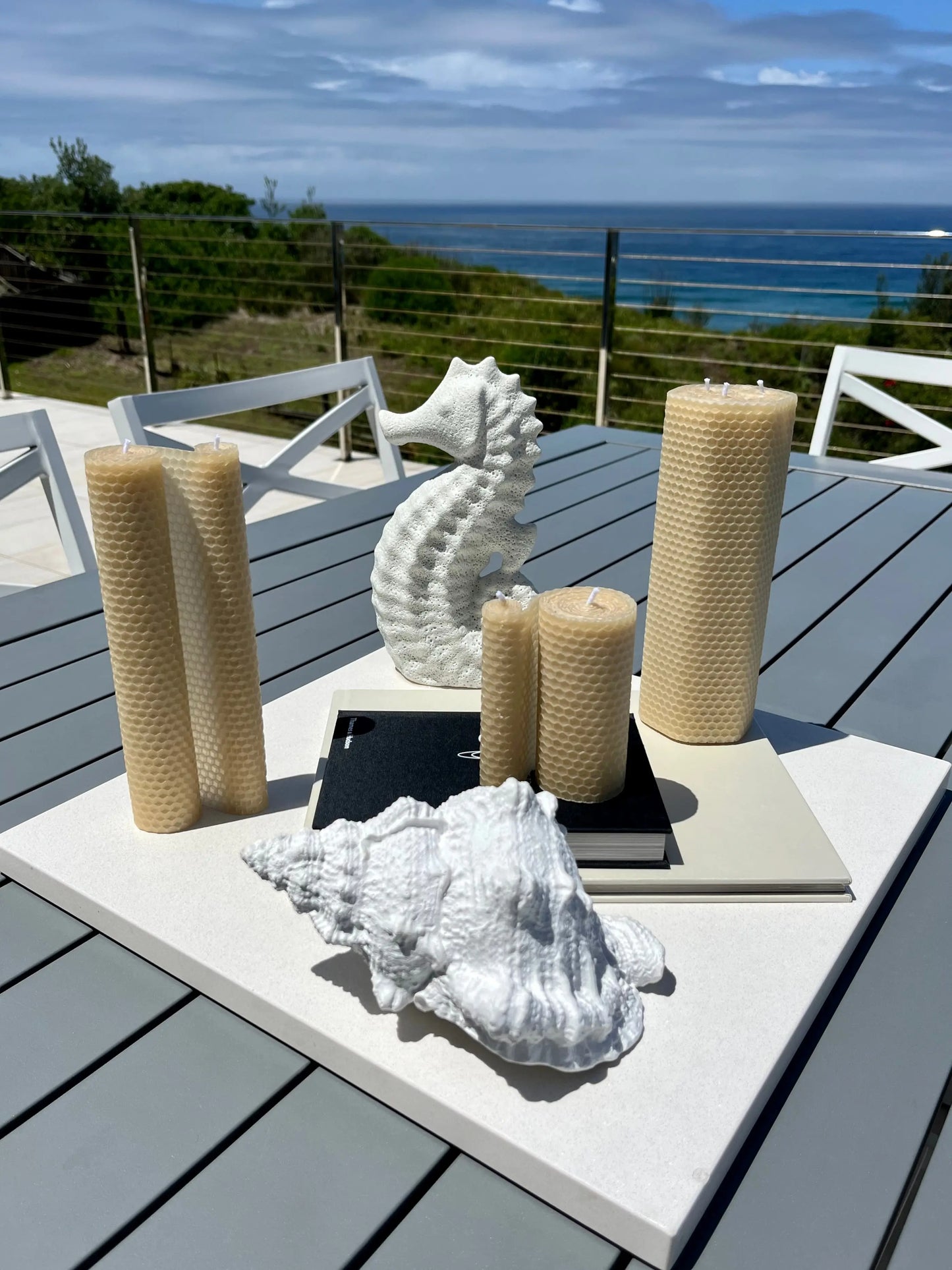 Seaside Humble Burn Hand Rolled Beeswax Candles Humble The Urban Hive