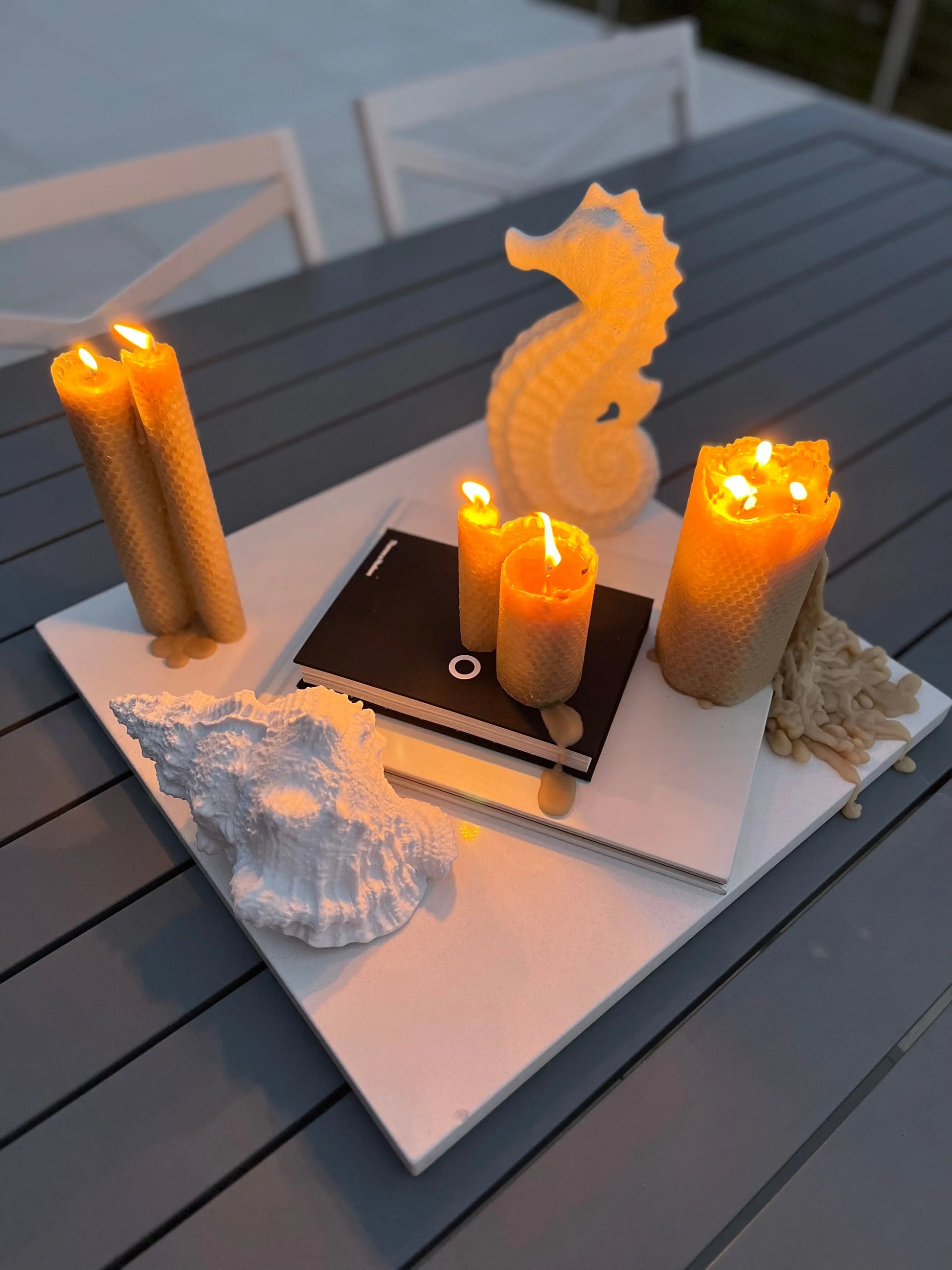 Seaside Humble Burn Hand Rolled Beeswax Candles Humble The Urban Hive