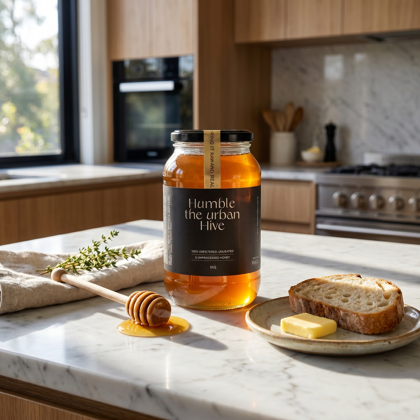 1kg Raw Australian Honey Humble The Urban Hive