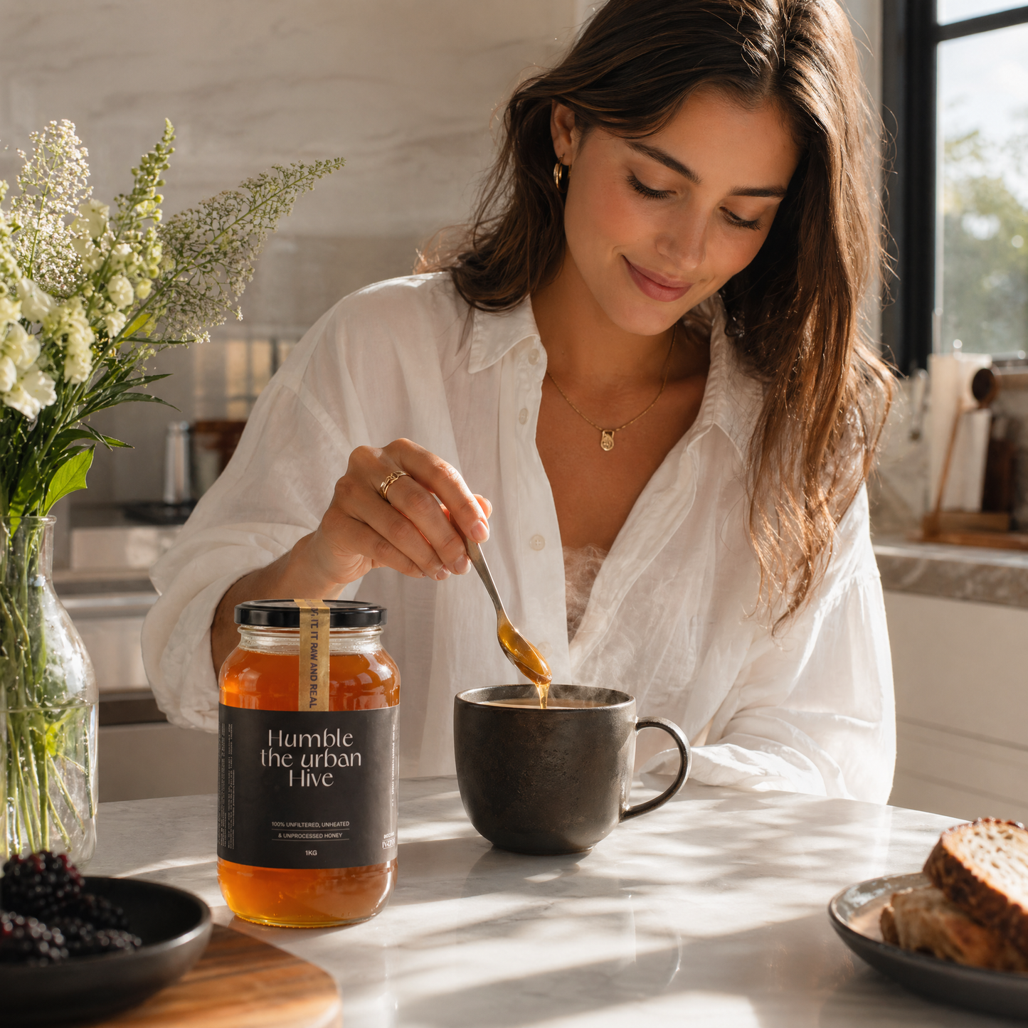 1kg Raw Australian Honey Humble The Urban Hive