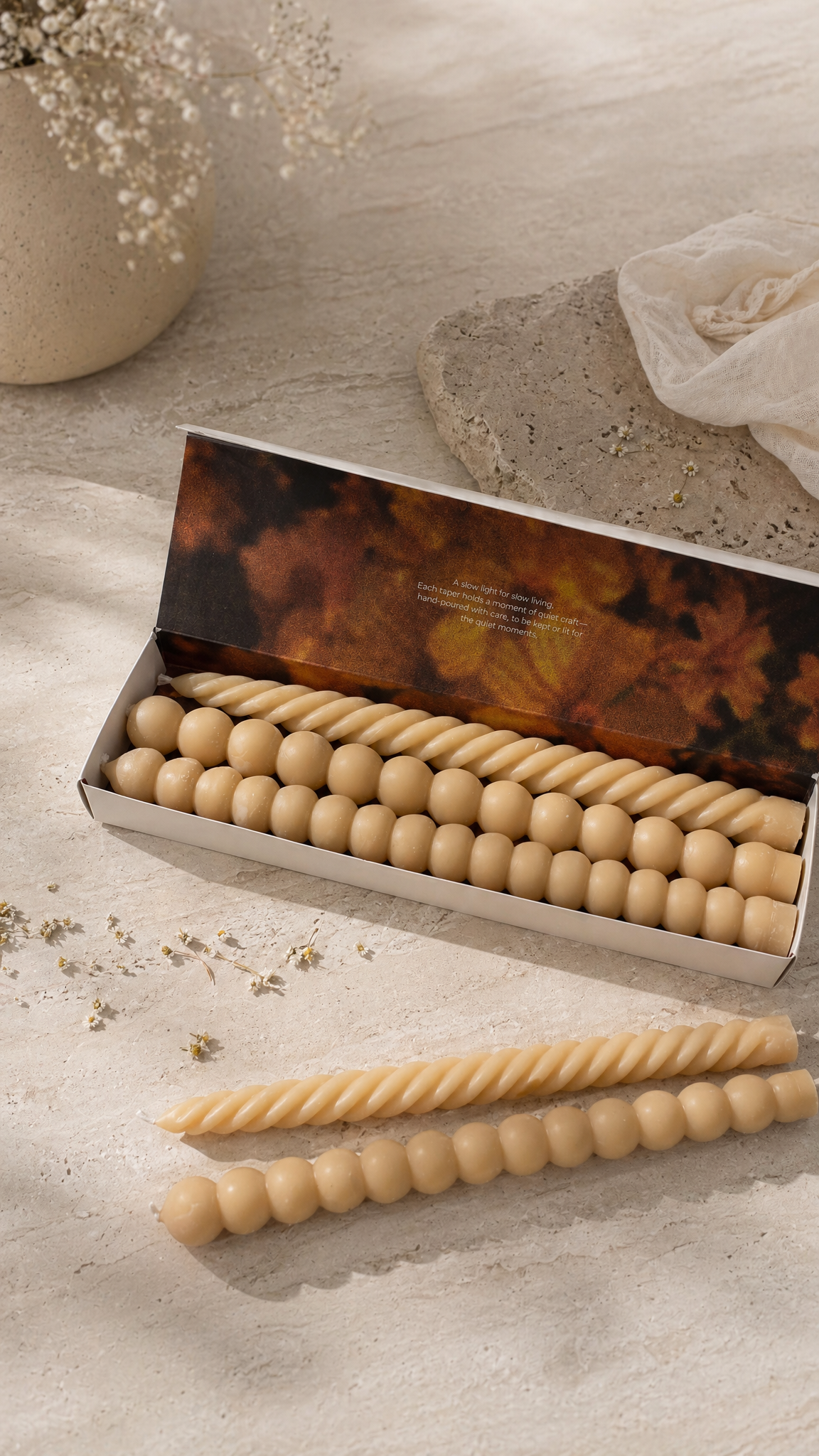 Beeswax Dinner Tapers