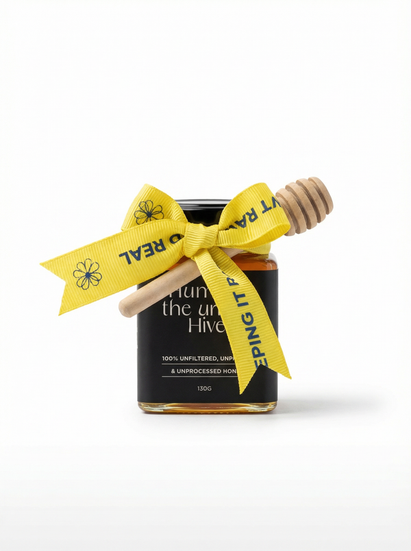 Raw Australian Honey 130g with Honey Dipper